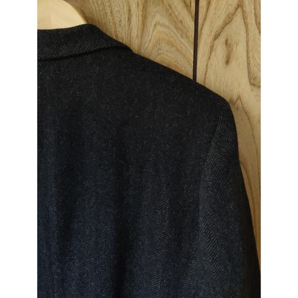 Lauren Ralph Lauren Charcoal Wool Cashmere Blend 2 Button Blazer Jacket Size 16 - Picture 4 of 7